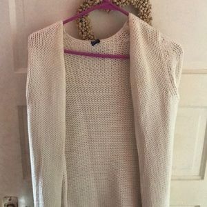 Long off white sweater!